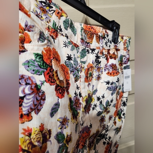 Anthropologie Pilcro High-Rise Floral Print Plus Size Jeans NWT Size: 32 - Picture 8 of 10